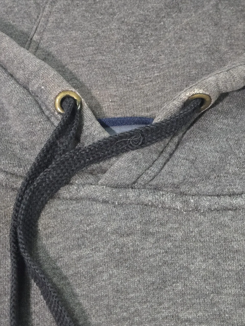 Nike Men's Gray Pullover Hoodie XL Solid Fleece Cotton Blend Logo Pockets *Read